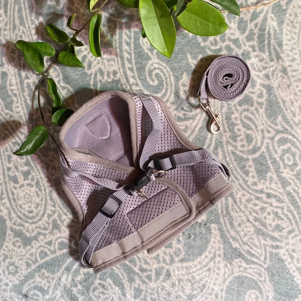 Gray Reflective Cat No Escape Harness
